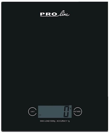 Pro line Digital Kitchen Food Scale- Black (00-KSB)