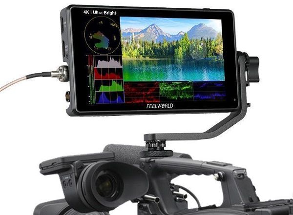 FEELWORLD LUT6S 6 Inch 2600nits HDR/3D LUT Touch Screen DSLR Camera Field Monitor (FEELWORLD-LUT6S)