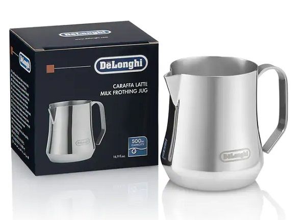 Delonghi Milk frothing jug 500ml, AS00000268, Stainless Steel
