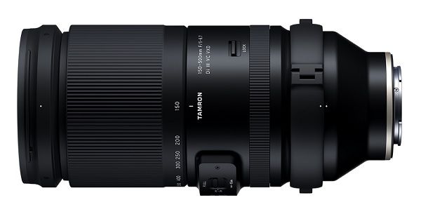 عدسة تامرون 150-500 مم f/5-6.7 Di III VC VXD (موديل A057S) لكاميرات سوني E – زووم تلي فوتو فائق، فوكس VXD فائق السرعة، مانع اهتزاز وتصميم مدمج للفل فريم