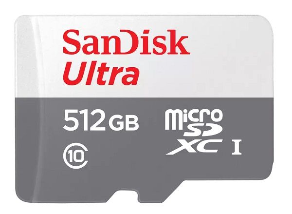 بطاقة ذاكرة سانديسك الترا microSDXC UHS-I سعة 512 جيجابايت – سعة هائلة وسرعة 100 ميجابايت/ثانية لهواتف أندرويد، الأجهزة اللوحية والكاميرات (SDSQUNR-512G-GN3MN)