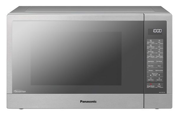 Panasonic 32 L Solo Microwave Oven, 1000 W, Quick 30 Function, Eco & Bright Lamp, Inverter Technology, NN-ST67JSSTM, Silver
