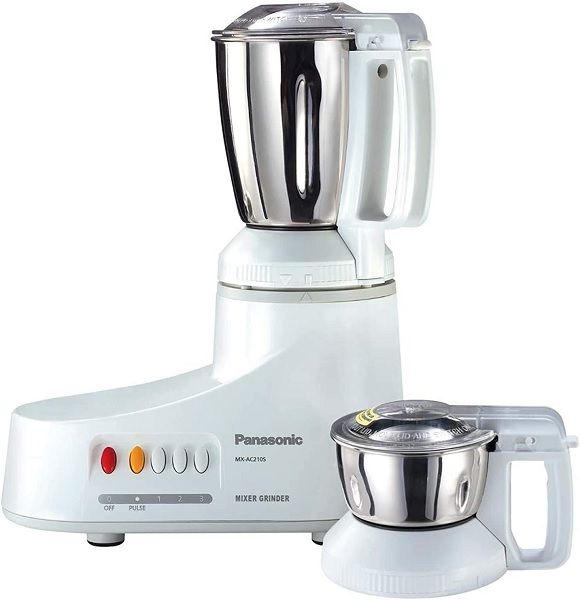 Panasonic Mixer Grinder, 1000W, Detachable jug for easy cleaning, MX-AC210SWTZ