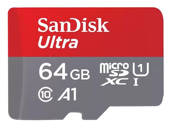 بطاقة ذاكرة سانديسك الترا microSDXC UHS-I سعة 64 جيجابايت – سرعة نقل عالية 140 ميجابايت/ثانية لهواتف أندرويد، الأجهزة اللوحية وأجهزة كروم بوك (SDSQUAB-064G-GN6MN)