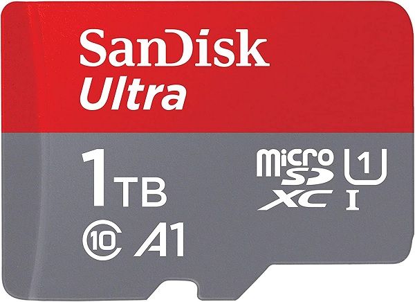 بطاقة ذاكرة سانديسك الترا microSDXC UHS-I سعة 1 تيرابايت – سرعة نقل عالية 150 ميجابايت/ثانية لهواتف أندرويد، الأجهزة اللوحية وأجهزة كروم بوك (SDSQUAC-1T00-GN6MN)