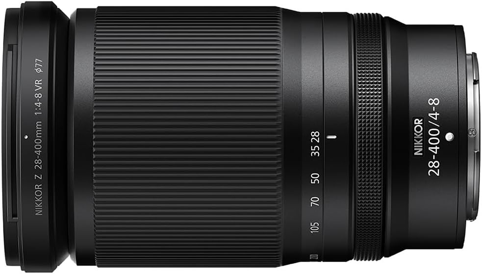 عدسة نيكون NIKKOR Z 28-400mm f/4-8 VR - عدسة زووم شاملة 14.2x لكاميرات نيكون Z