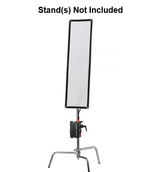إضاءة جودوكس KNOWLED F200SR RGB المرنة (1x4 قدم) – لوح LED سينمائي بقوة 250 واط قابل للطي ومقاوم للعوامل الجوية IP54, أسود