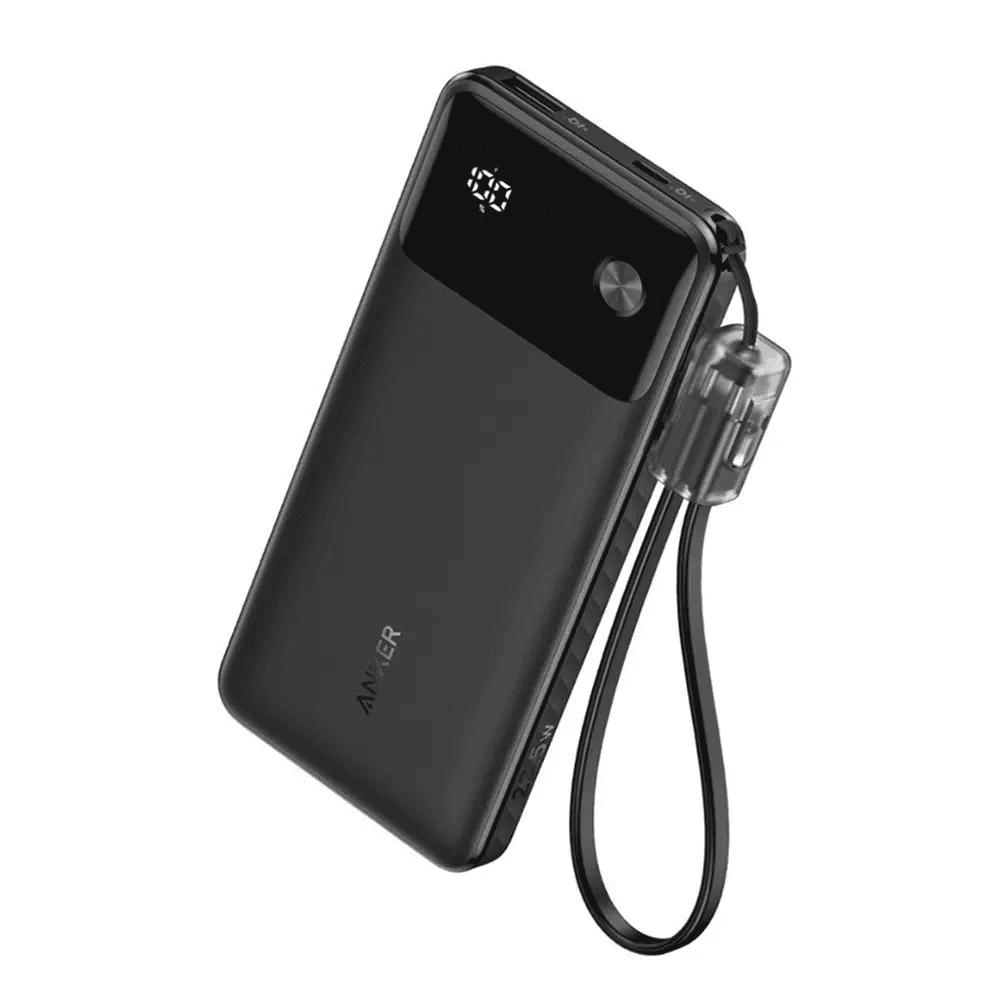 Anker Power Bank Powercore 10000mAh 22.5W Portable Charger with USB C Lanyard Cable (A1388H11SC)