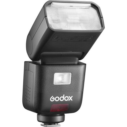 فلاش Godox Ving TTL المثبت على الكاميرا لكاميرات Canon، أسود، V480C