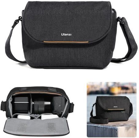 Ulanzi Camera Sling Bag, Splash-proof Bag with Removable Divider for DSLR Shoulder Storage Bag, F02