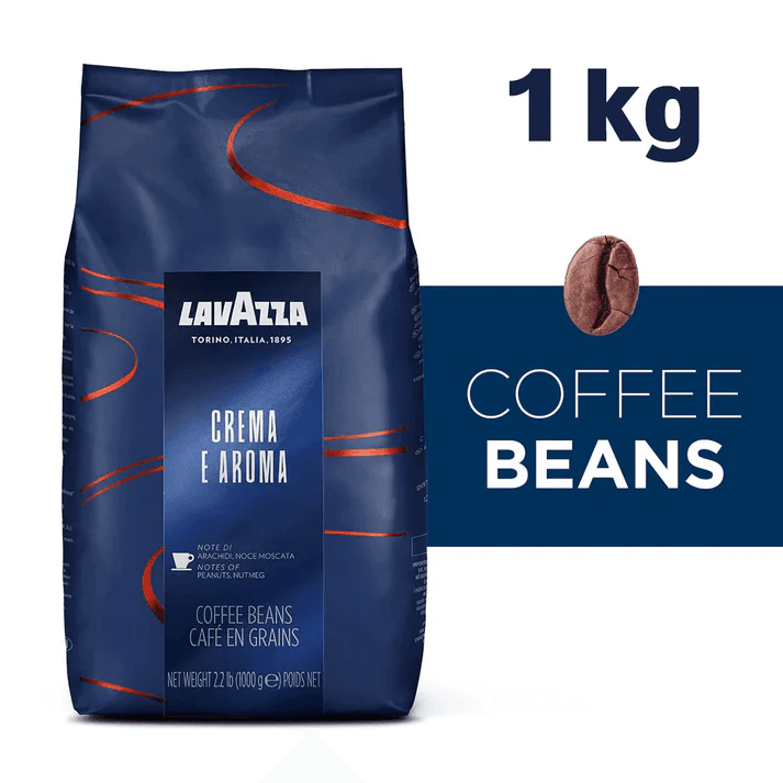 Lavazza Crema e Aroma Beans 1k, Rich and Velvety Flavor, COFFEELAVAZZA