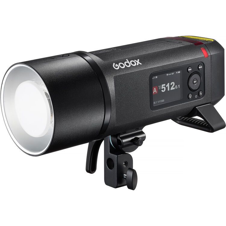 فلاش جودوكس Godox AD800Pro TTL الخارجي – قوة 800 واط مع نظام لاسلكي 2.4G ومزامنة عالية السرعة HSS, أسود