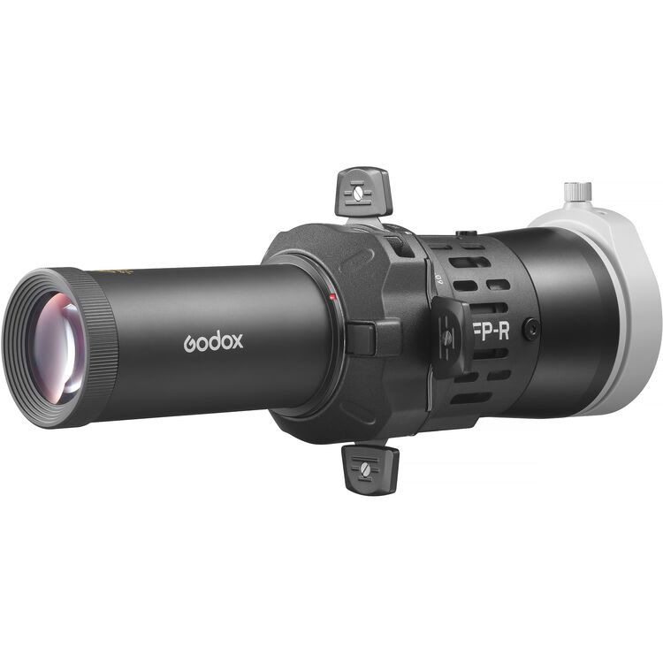 Godox Flash Projector Round Kit (19°), Built-in 4 Leaf Shutters,360°Rotatable, EF Lens Mount, FP-R-19-KIT