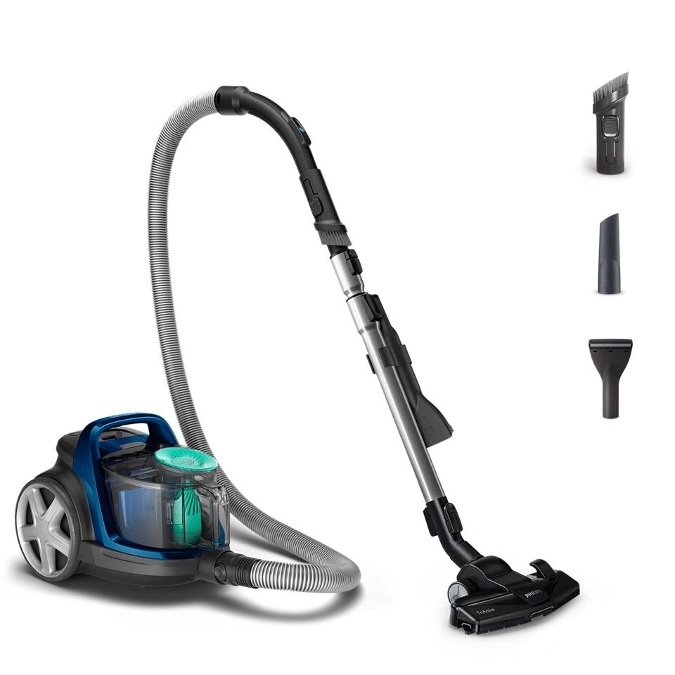 Philips Bagless Vacuum Cleaner, 2000W generates 410W Suction Power, H13 Allergy Filter, PowerCyclone 7, FC9570/62, Dark Royal Blue