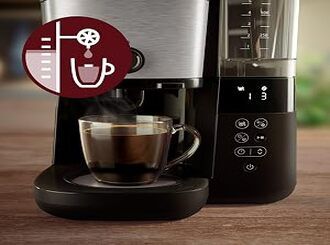 Smart Dosing: perfect water to coffee ratio with each brew