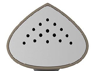 Large pointed metal steamer head for precise results