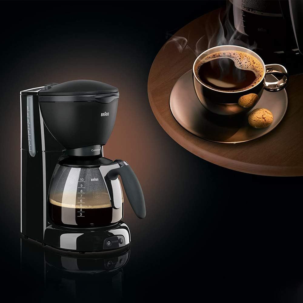 صانعة القهوة Braun KF560 CafeHouse PureAqua: نظام OptiBrew وتصميم مدمج