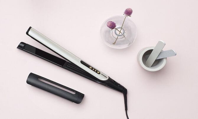 جهاز فرد الشعر BaByliss ST455SDE (باللونين الأبيض والذهبي)