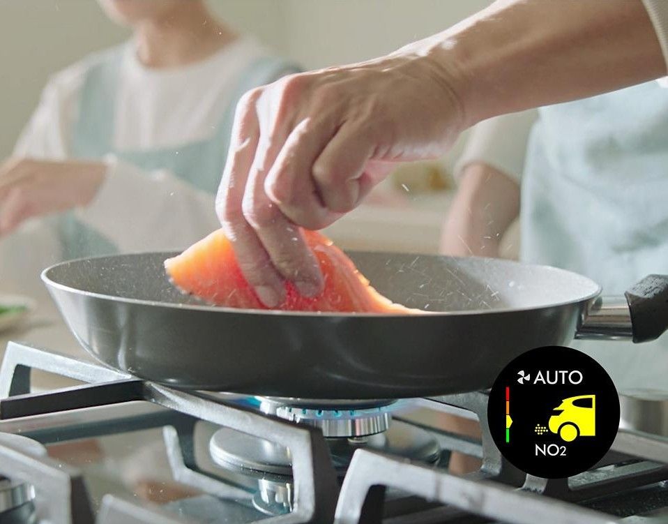 Cooking odours, pollutants and nitrogen dioxide