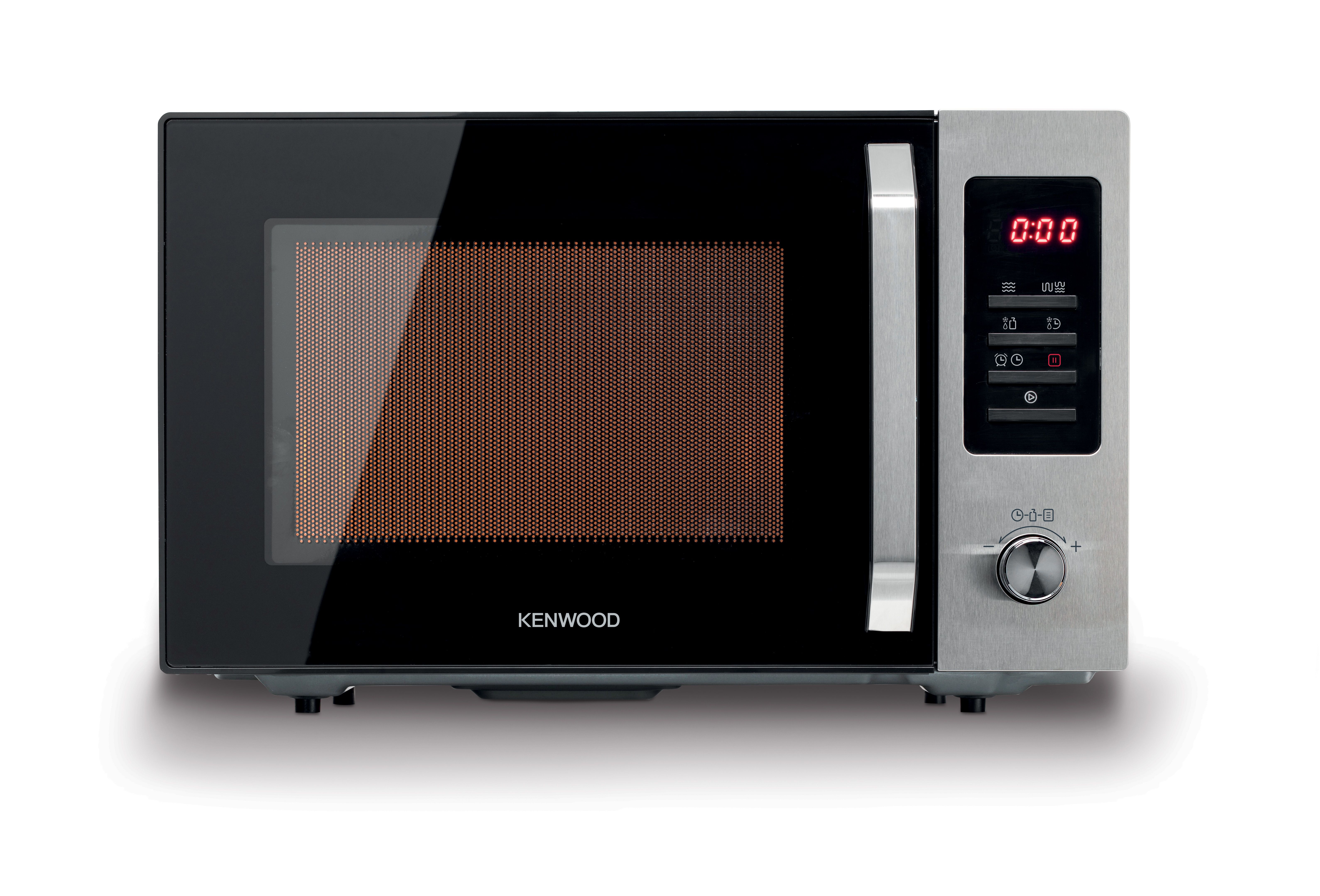 Kenwood Microwave, 30L, 700W, 1000W Grill, Defrost Function, 11 Power Levels, Digital Display, 95 Minutes Timer, 8 Auto Menu, Safety Lock, MWM30.000BK, Black