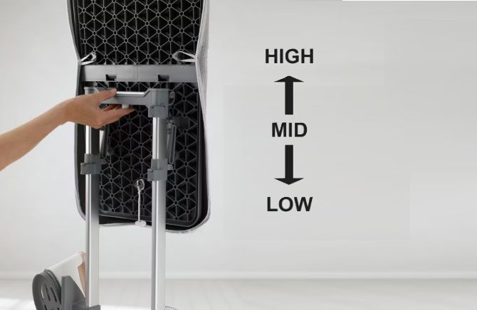 One-touch Height Setting to Match Your Height or Clothes