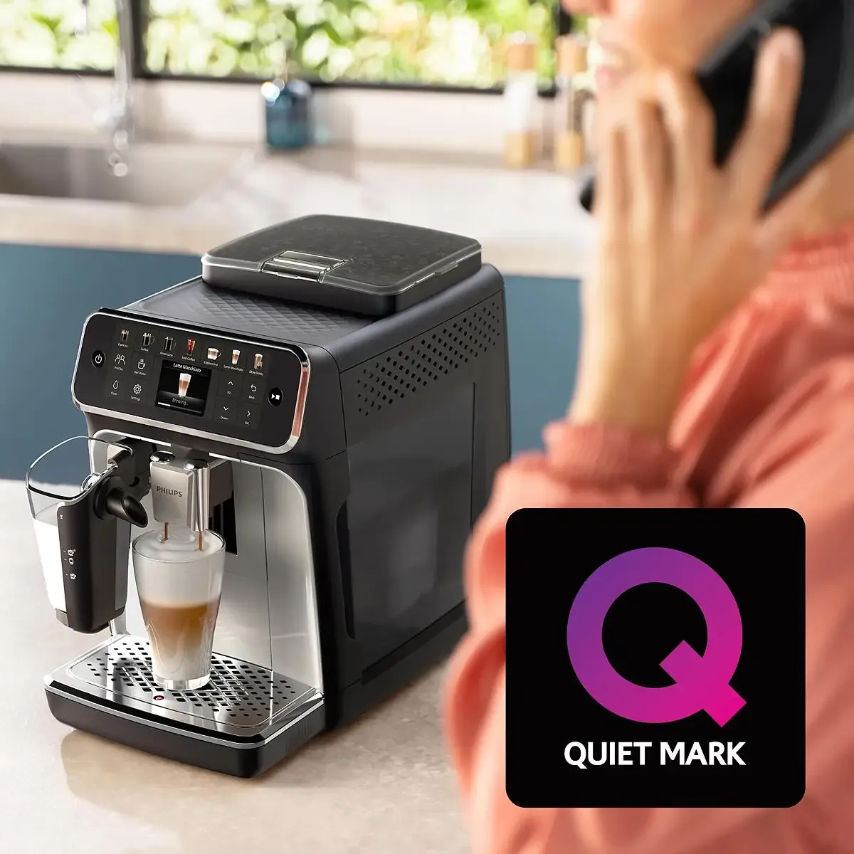 40% quieter with SilentBrew technology