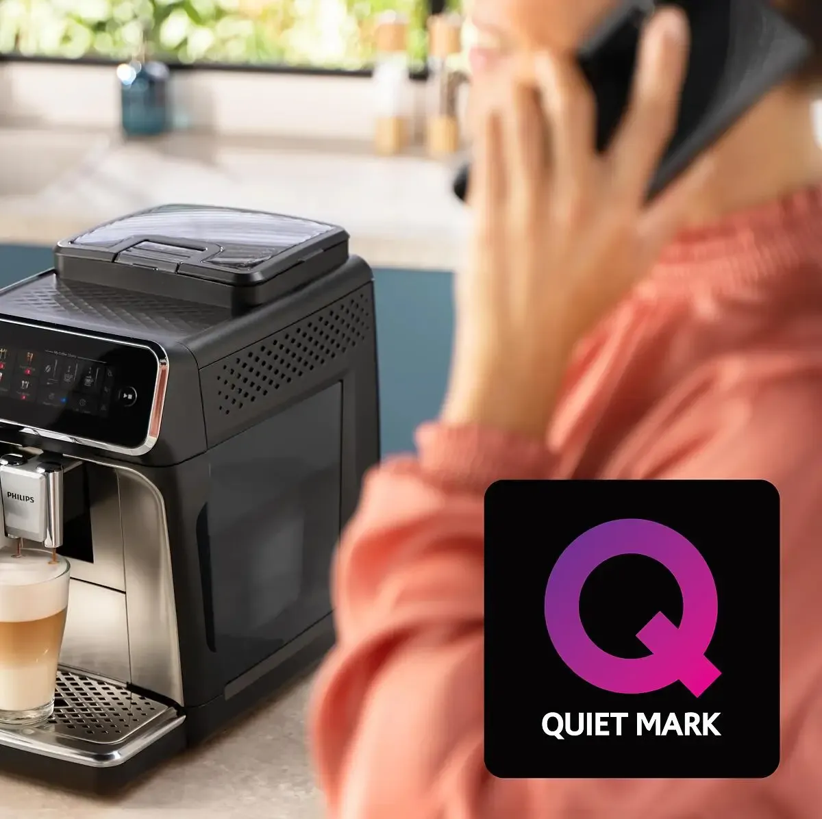 40% quieter with SilentBrew, same delicious coffee
