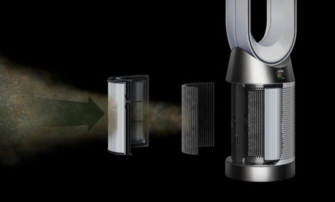 Captures gases and ultrafine particles