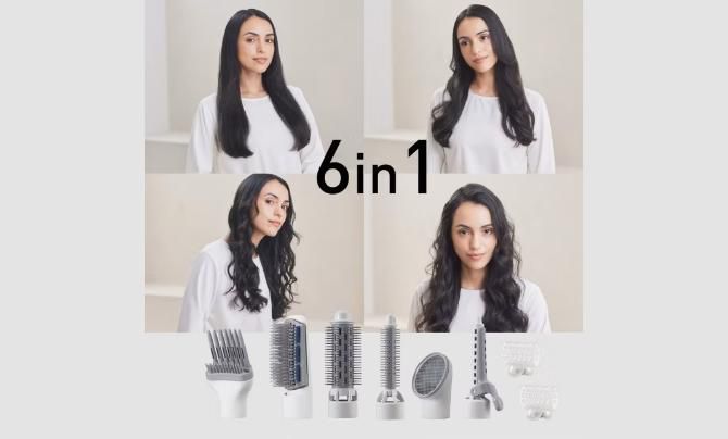 طرق تصفيف شعر متعددة 6 في 1