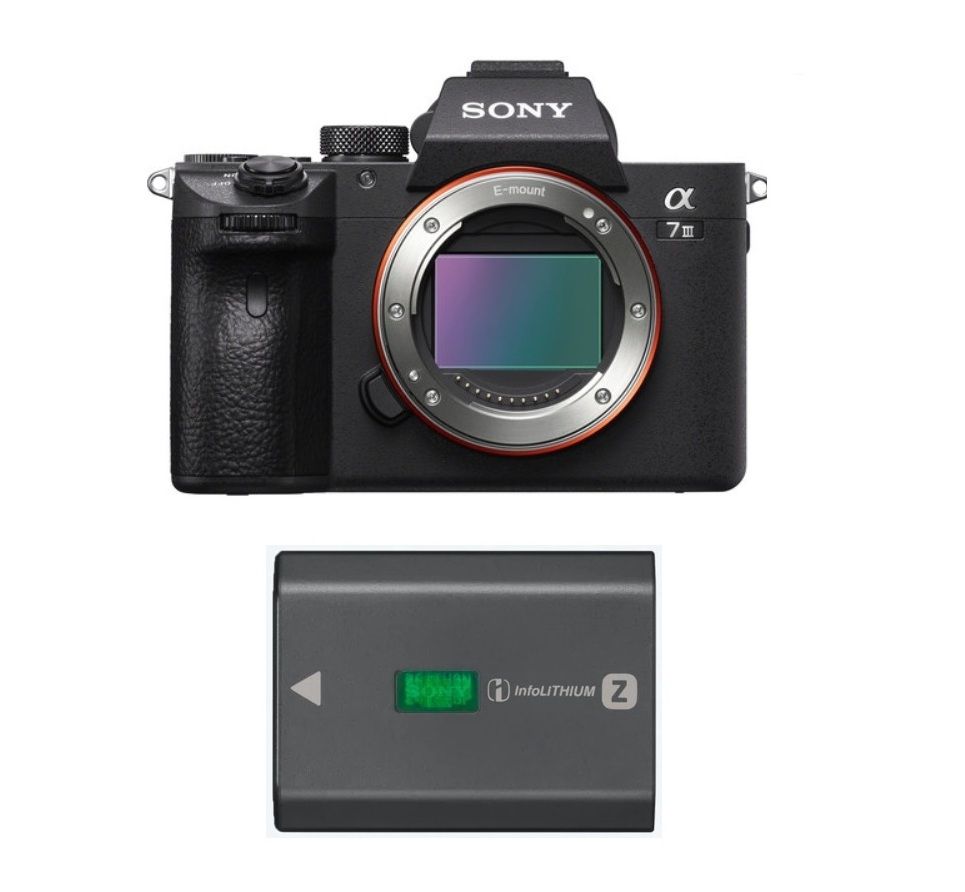 Sony A7III ボディ　バッテリー付き Sony a7 III Digital Camera, Body Only, ILCE-7M3 + Sony Z-series