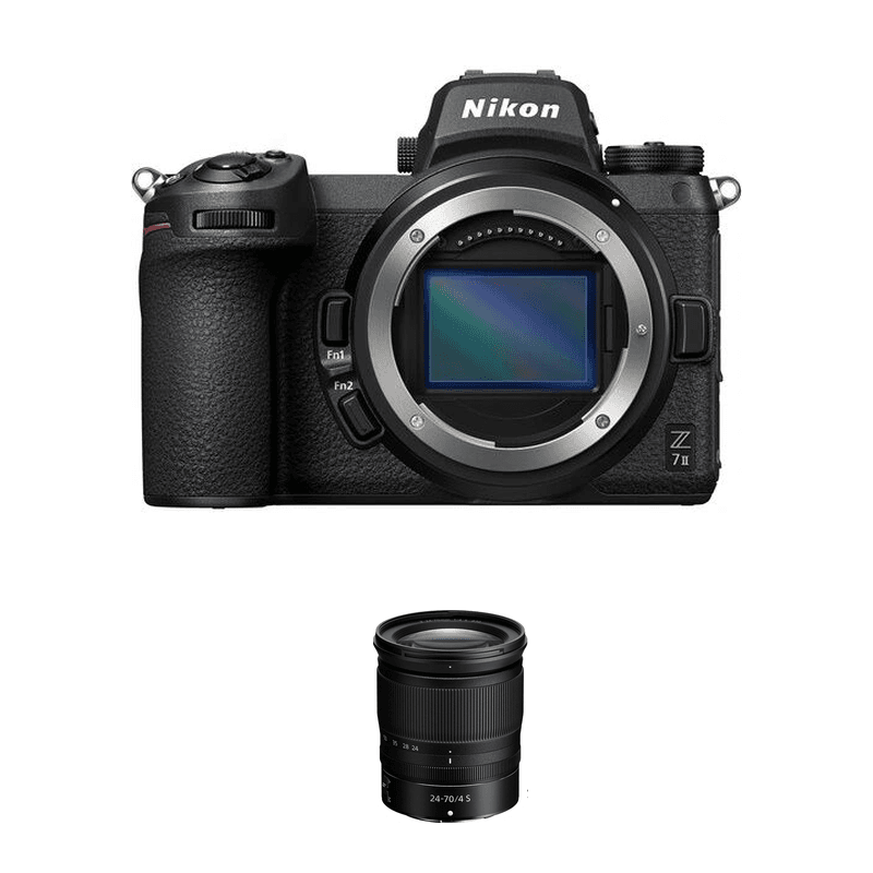 Nikon Z 7II Full Frame 45.7 MP Mirrorless Digital Camera Body Only, VOA070AM + Nikon NIKKOR Z 24-70mm f/4 S Lens, JMA704DA