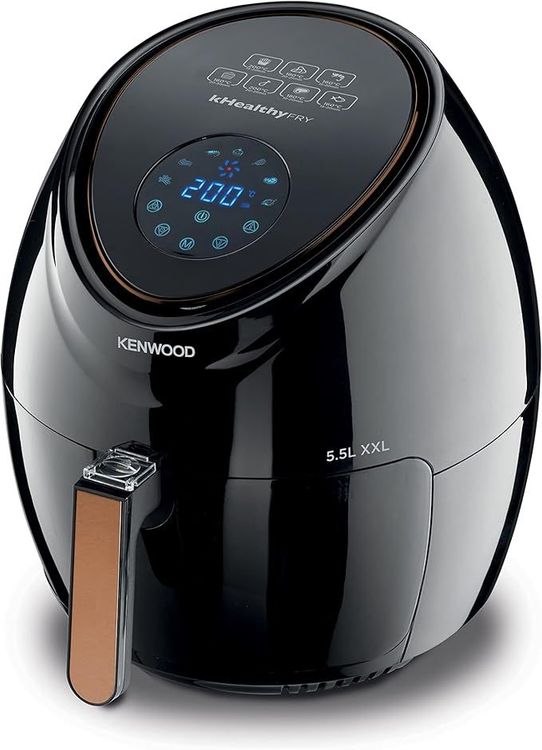Kenwood Digital Air Fryer, 1800W, 5.5L, 2.4Kg, Rapid Hot Air Circulation, HFP50.000BK, Black
