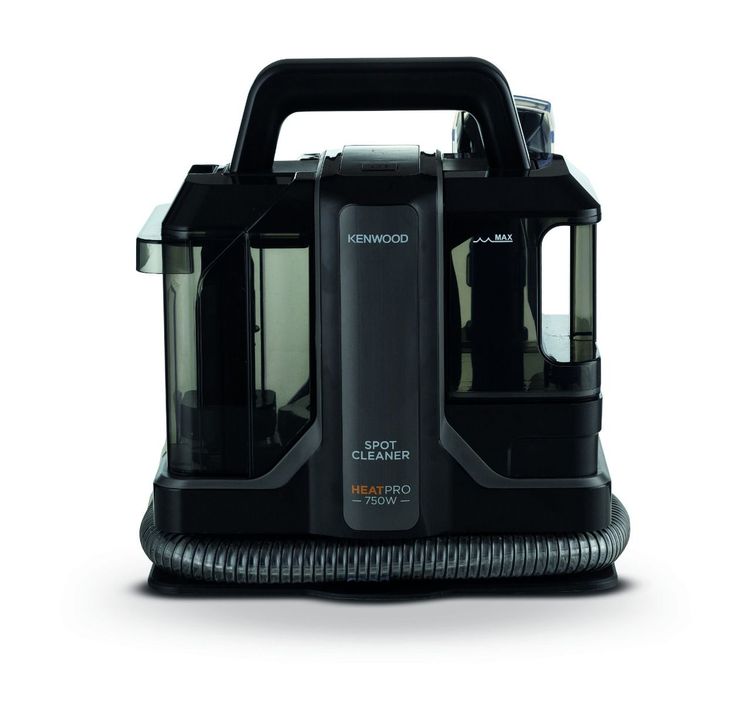 Kenwood Spot Clean Vacuum cleaner Heatpro, 750W, 1.1L, Triple action Washes, Scrubs and Vacuums, for Carpet and Upholstery, SCP100, Black