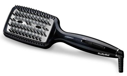 Babyliss Air Styler, Up To 200°, 3 Heat Setting, Advanced Ceramic, Heated Straightening Fins, Flexible Taming Bristles, Detangling Combs, Super Ionic frizz Control, Auto Shut off, Heat Mat, Heat Glove, HSB101SDE, Black