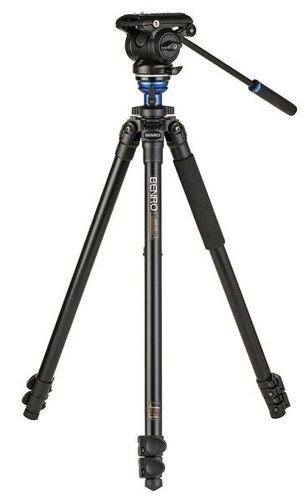 رأس فيديو بنرو A2573F من الألمنيوم مع قفل قلب مفرد 3 أقسام S4PRO (BENRO-A2573FS4PRO)