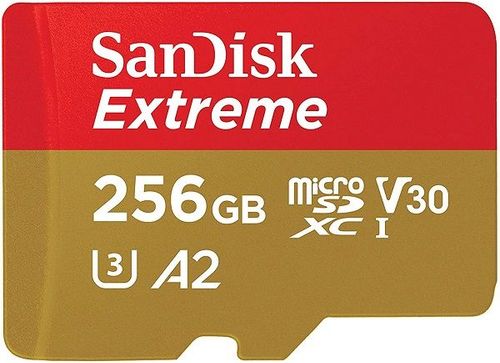 SanDisk 256GB SDXC 190MB/S Micro Extreme Memory Card (SDSQXAV-256G-GN6MN)