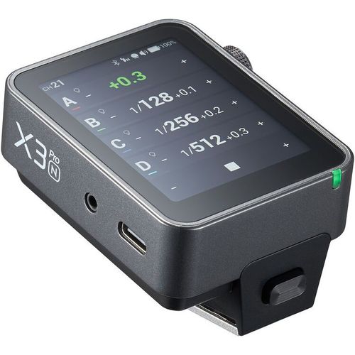 جودوكس X3Pro N مشغل فلاش لاسلكي TTL بشاشة تعمل باللمس لكاميرات نيكون، مزود بتقنية البلوتوث والتحكم عبر التطبيق