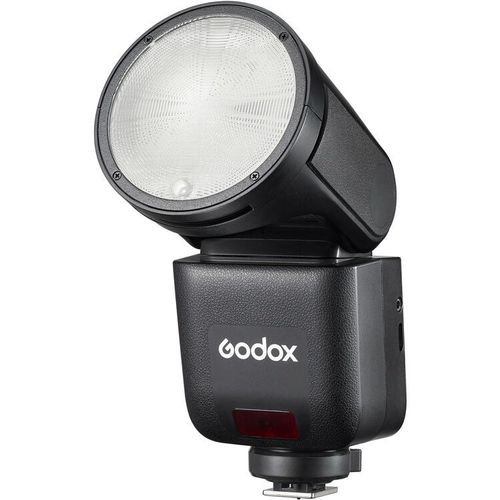 فلاش Godox V1 MID S لكاميرات سوني، فلاش Speedlite برأس دائري بقوة 2 واط مع شاشة لمس، إضاءة أكثر سطوعًا وتجانسًا، أسود