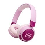 JBL Junior 320 BT, Wireless On-Ear Bluetooth Headphones for Kids with Built-In Mic, 50 Hours Playback, JBL Safe Sound, Low Volume, Easy Controls and Sticker Set, 320BT, Purple