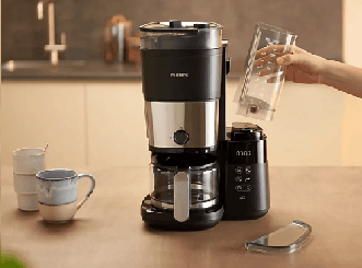 Conveniently refill detachable water tank for up to 10 cups