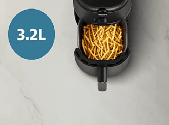 3.2 L capacity for easy side dishes and snacks