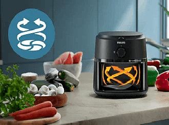 Deliciously crisp with RapidAir technology