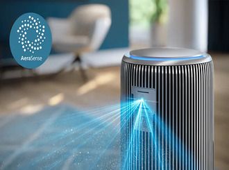 Intelligently senses and adapts to your indoor air quality