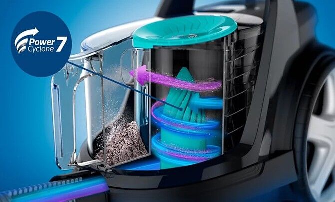 PowerCyclone 7 keeps strong suction power for longer
