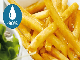 Enjoy healthy food with up to 90% less fat